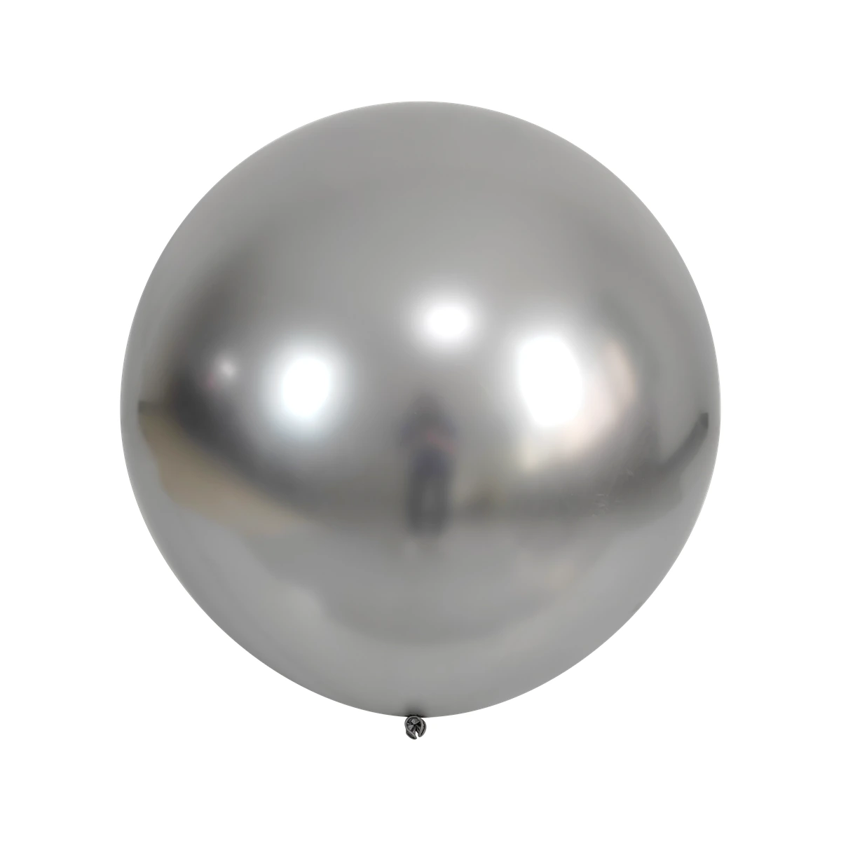 Latex balloon Chrome – silver, 36″