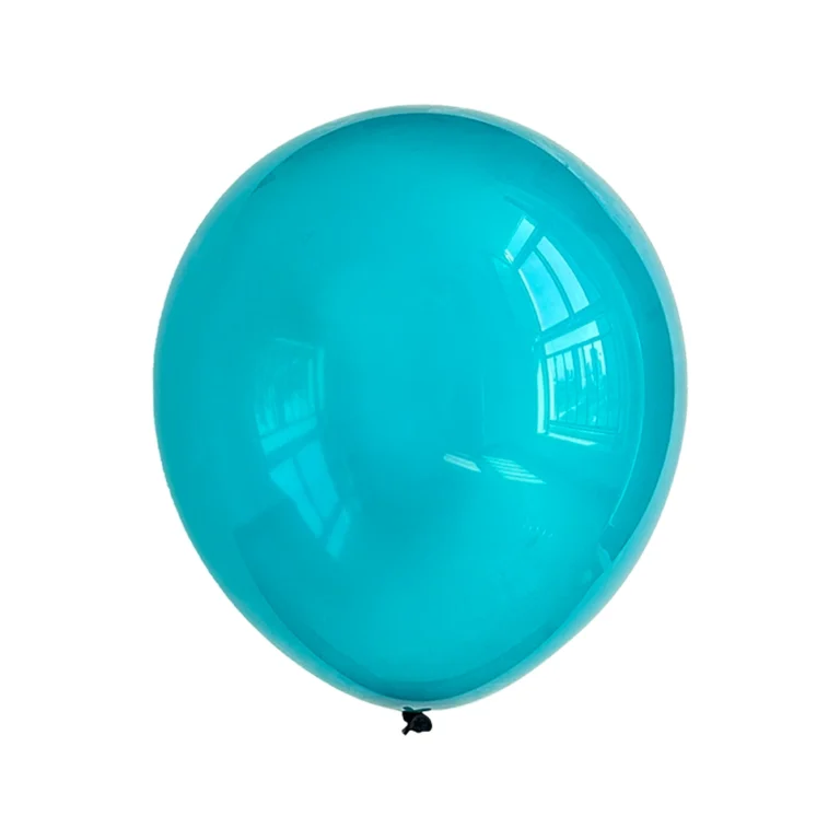 Латексный шар Ретро Пастель – Transp.Teal Blue, 12″