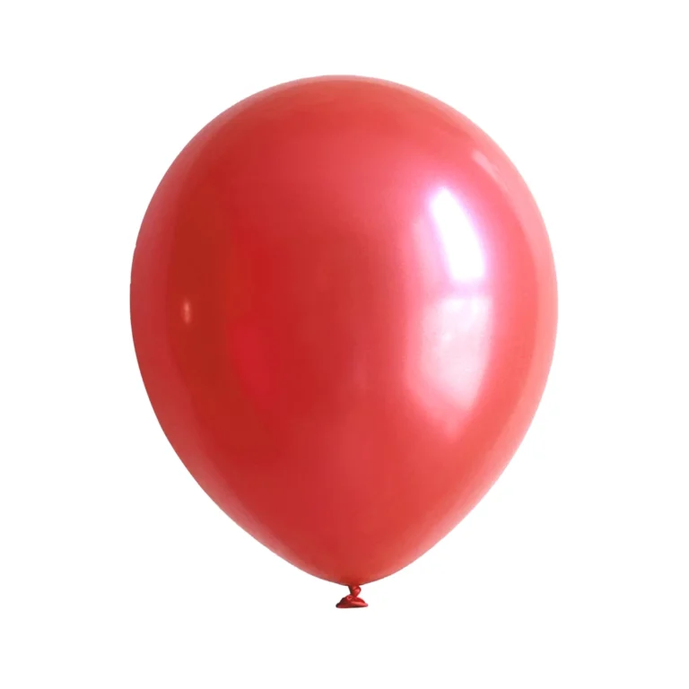 Latex balloon Pearl – red, 5″