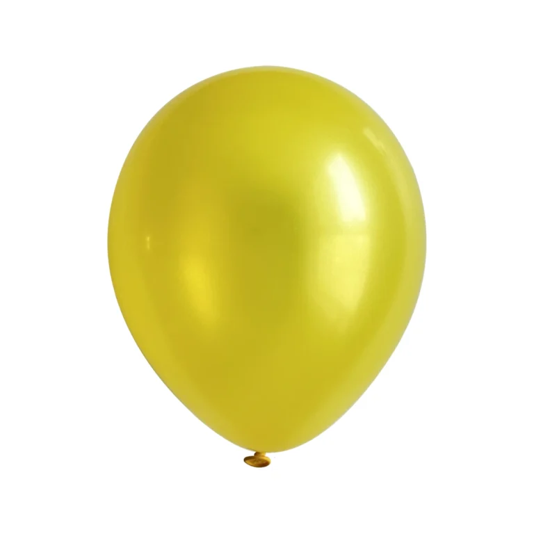 Latex balloon Pearl – yellow, 5″