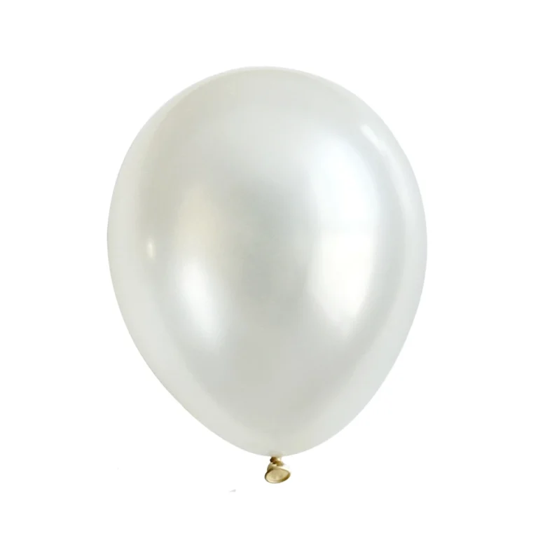 Latex balloon Pearl – white, 5″