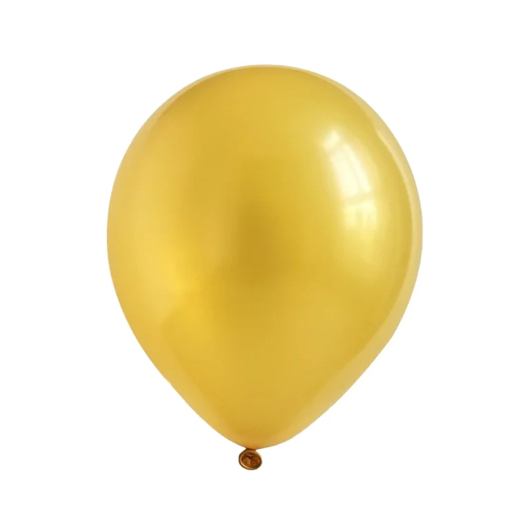 Latex balloon Pearl – gold, 5″