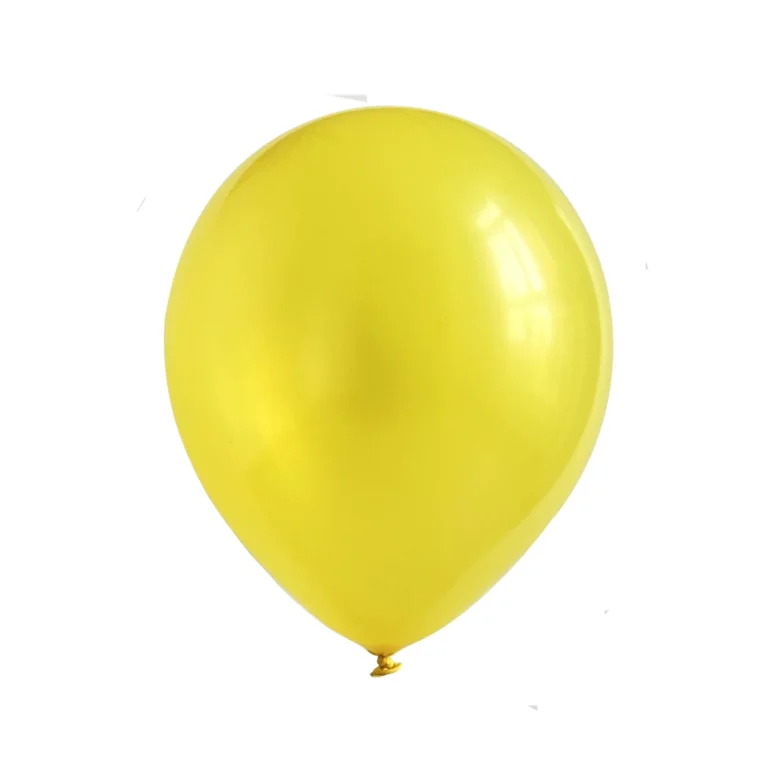 Latex balloon Pearl – yellow, 10″