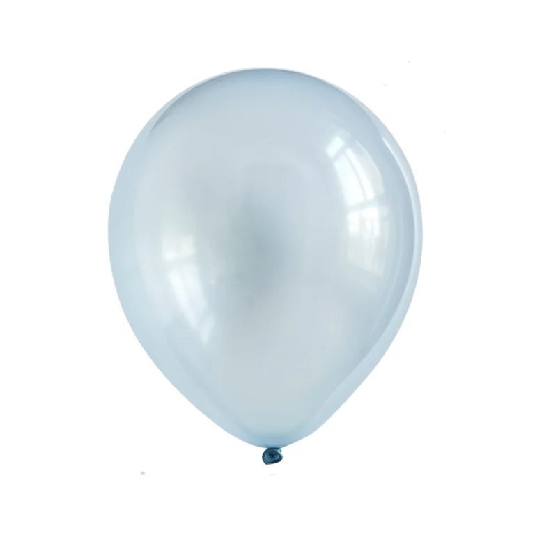 Latex balloon Pearl – light blue, 10″