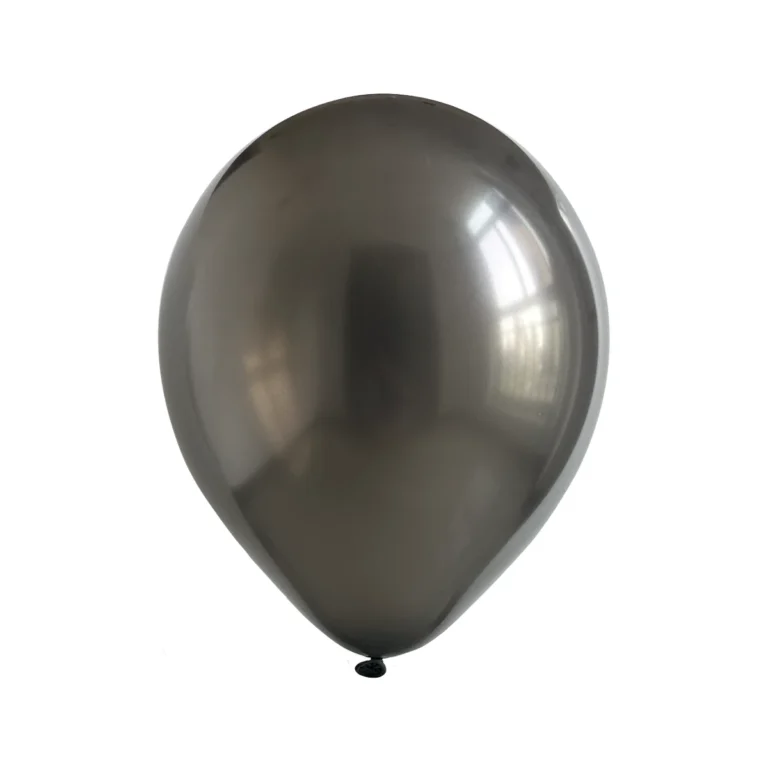 Latex balloon Pearl – black, 10″
