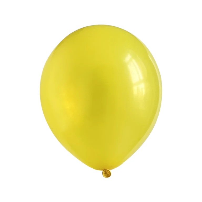 Latex balloon Pearl – yellow, 12″