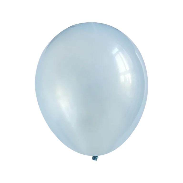 Latex balloon Pearl – light blue, 12″