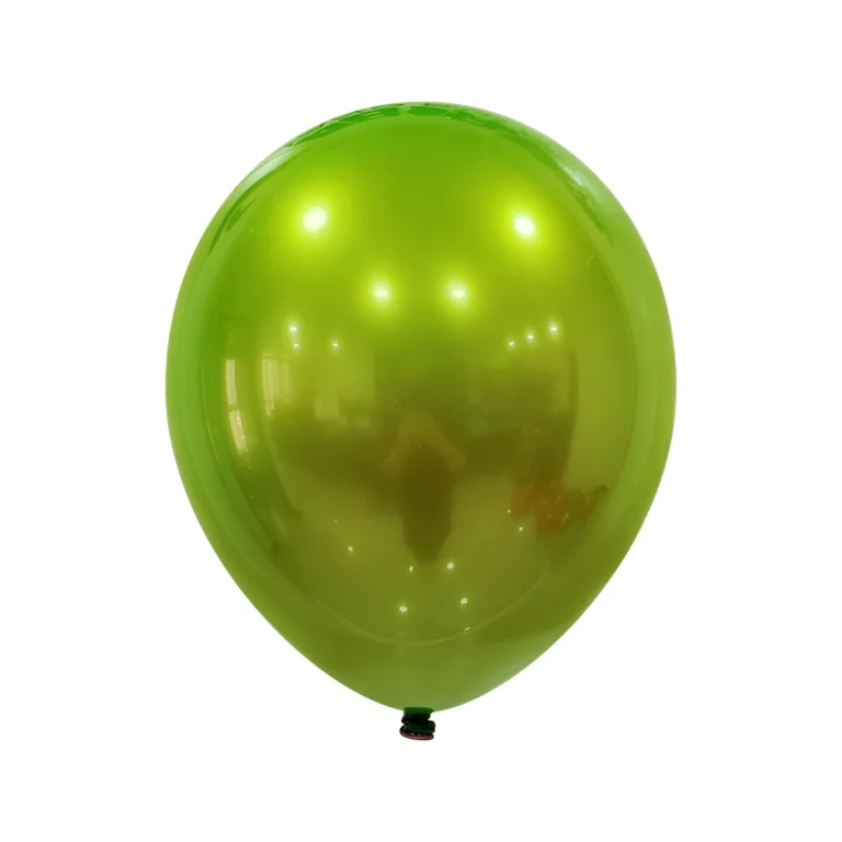 Латексный шар – Chrome Ice Aqua Green, бирюзово-зелёный, 12″