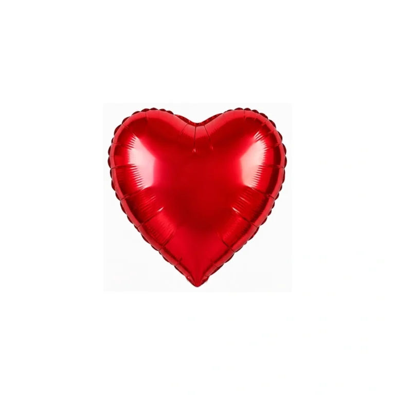 Heart foil balloon – red, 18″