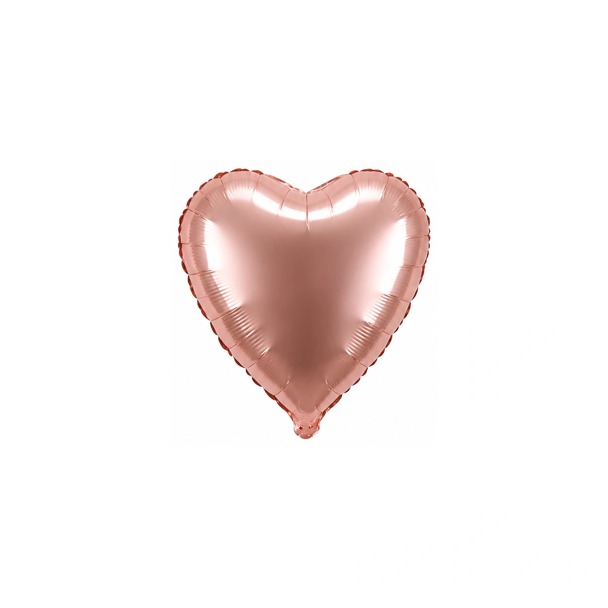 Heart-shaped foil balloon – champagne rose gold