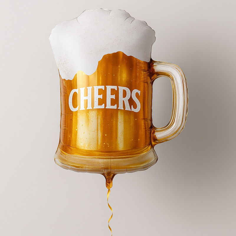 Foil balloon – decorative Cheers mug