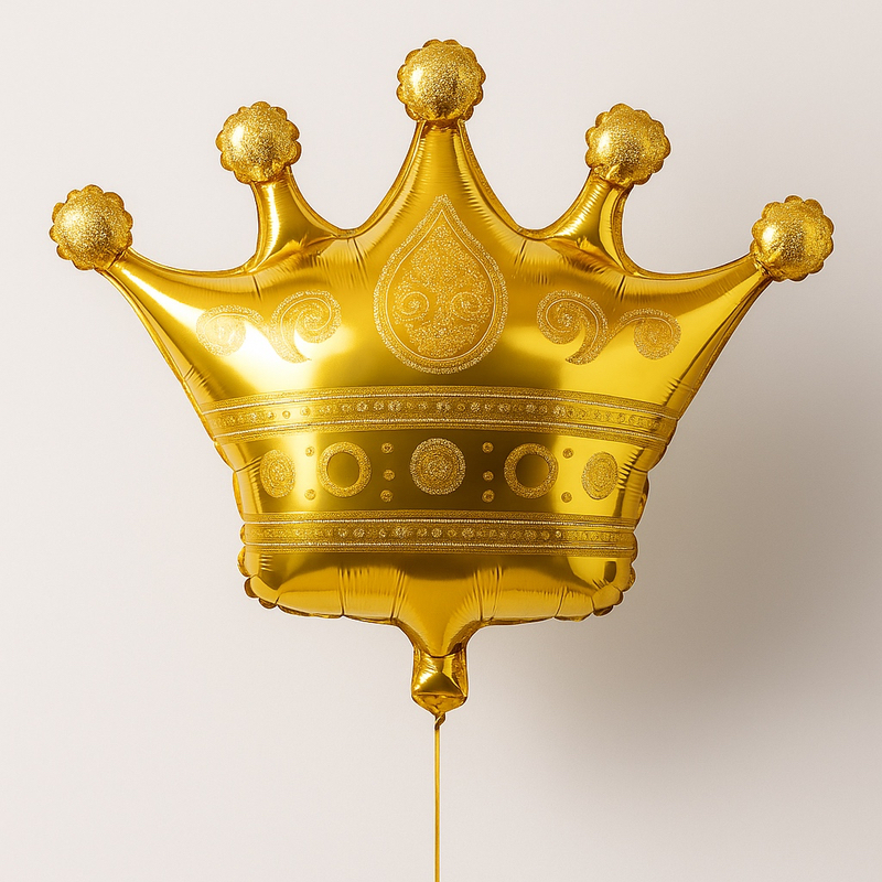 Foil balloon – gold crown, SKU 0623