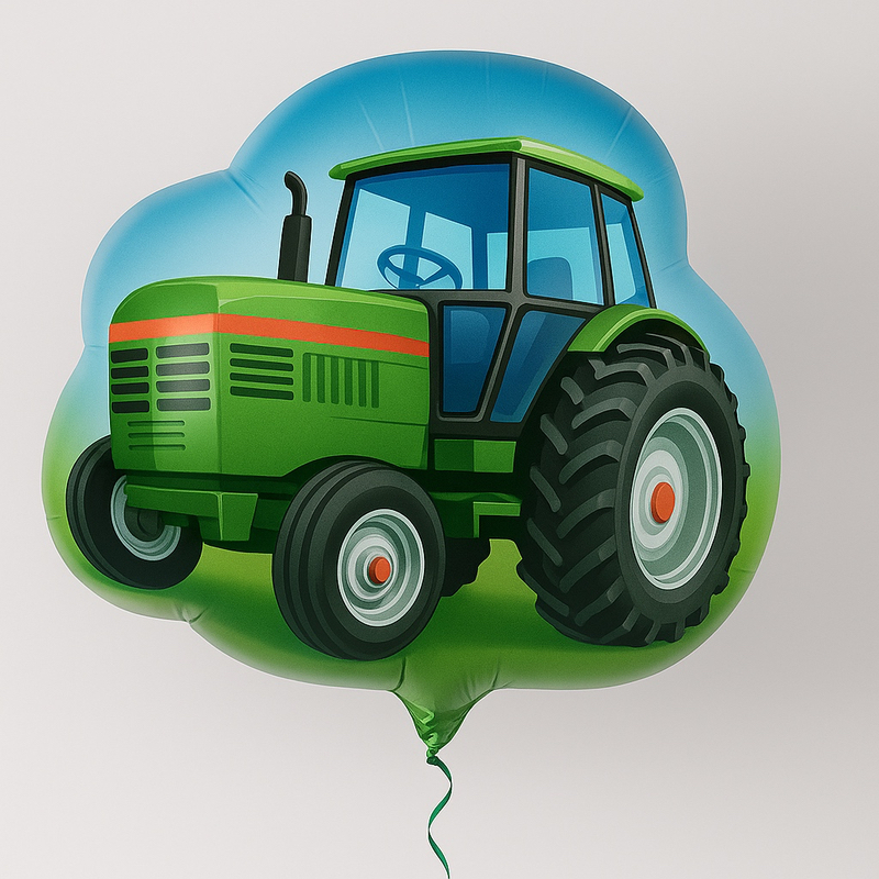 Foil balloon – green tractor