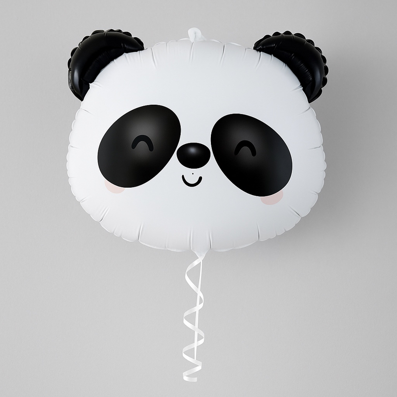 Panda foil balloon – black and white head
