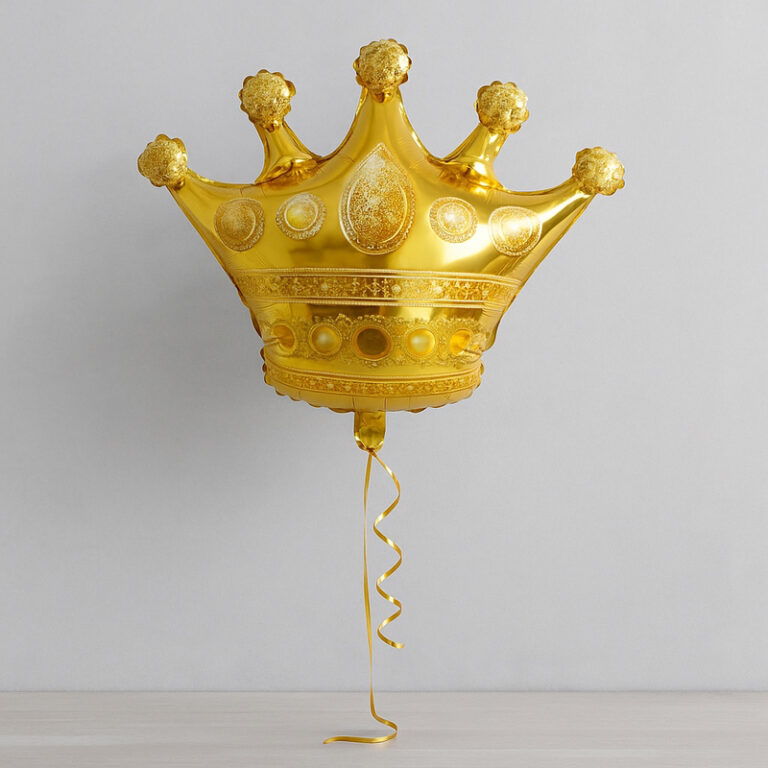 Foil balloon – gold crown, SKU 4459