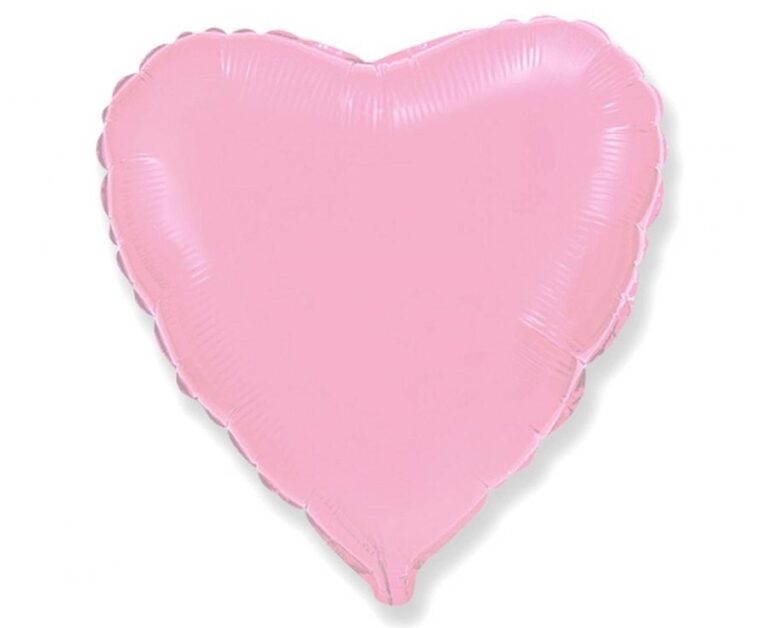 Veliki balon srce Jumbo – nježnoružičasto, 74 × 77 cm